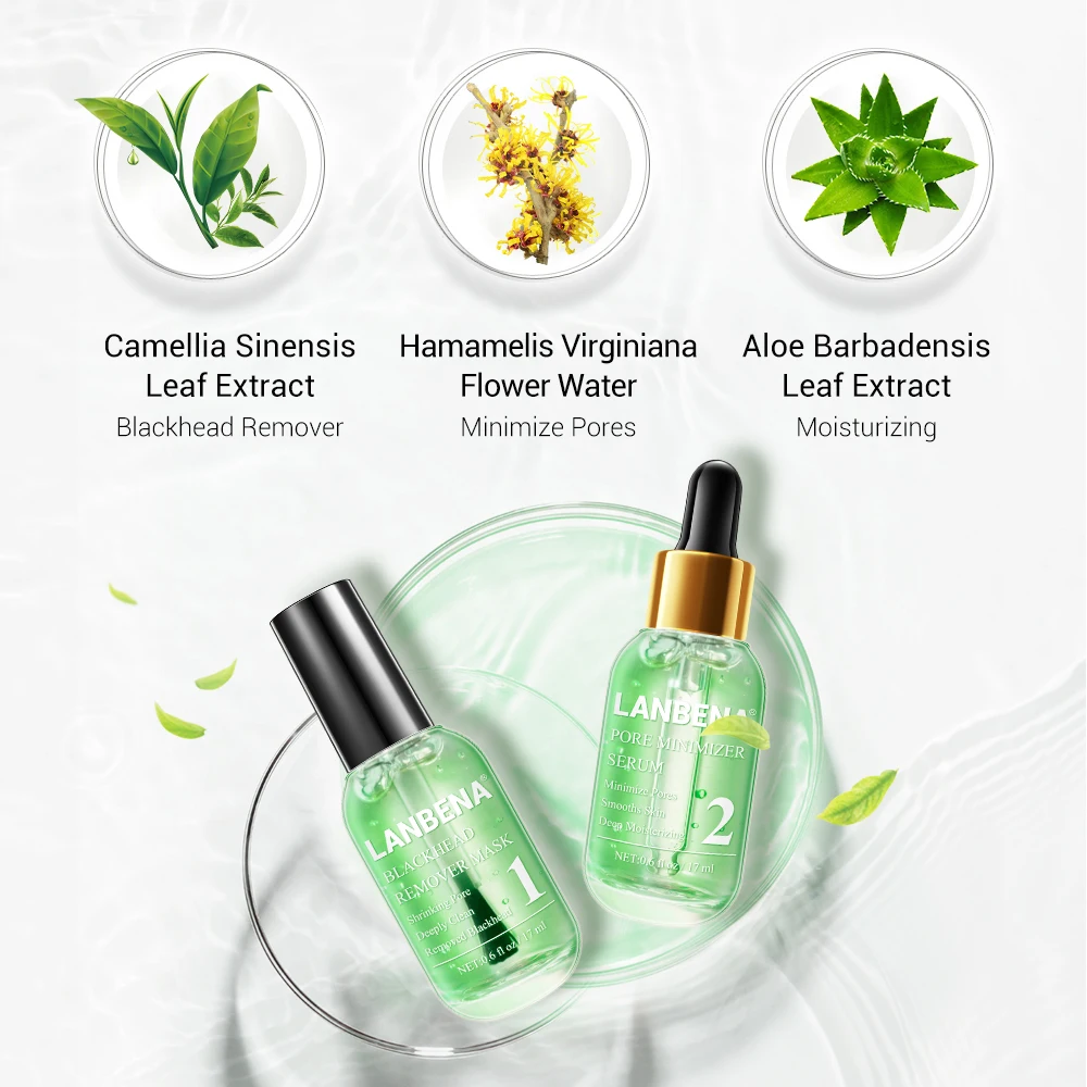 Маска LANBENA для удаления черных точек маска лица сыворотка лечения пор маски угрей