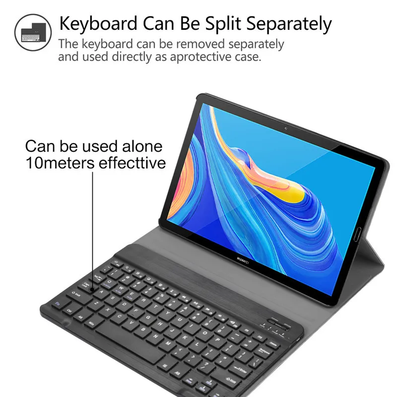 Чехол для планшета с клавиатурой для huawei Mediapad M6 10,8 покрытие клавиатуры Bluetooth для huawei M6 Pro 10,8 дюймов подставка умный чехол