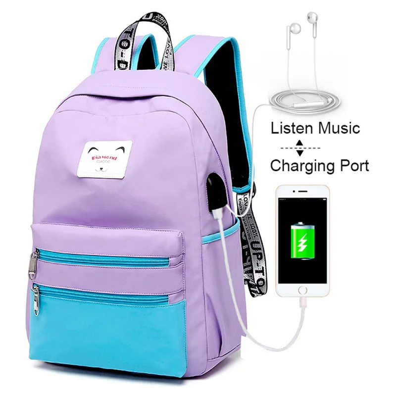 Школьный рюкзак с защитой от кражи и USB портом для зарядки|Мужские рюкзаки| |