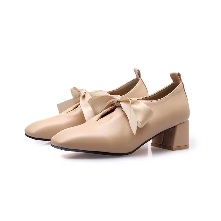 Big Size 12 13 14 ladies high heels women shoes woman pumps Strap-on square-headed thick-heeled shallow-mouthed single shoe | Обувь