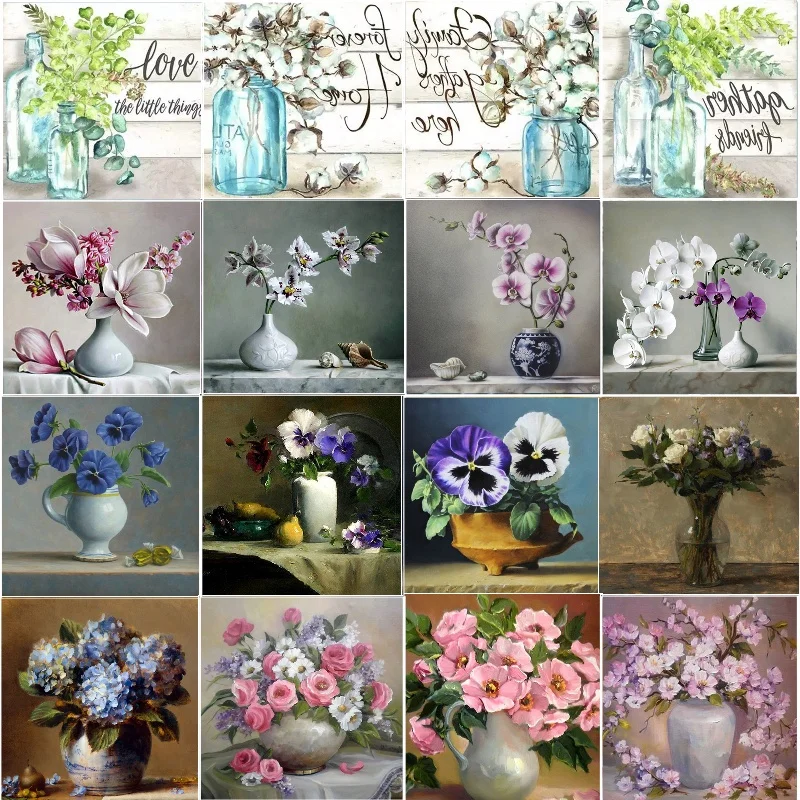 Картины с цветами бриллиантовая живопись 5D Новое поступление Набор для вышивки