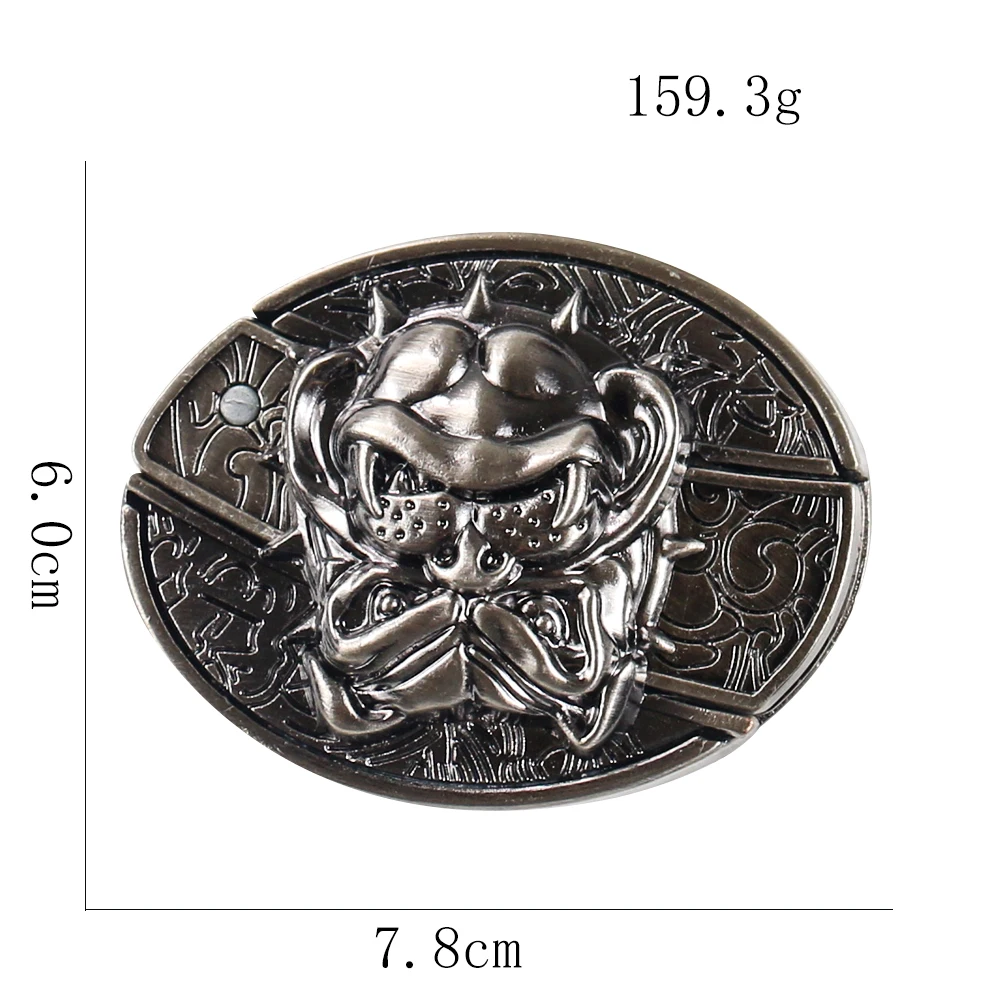 

New Bulldog Belt Buckle for Men Zinc Alloy Belt Buckle for Men Unisex Western Buckles Cowboys Cowgirls Luxury Belt Accessories