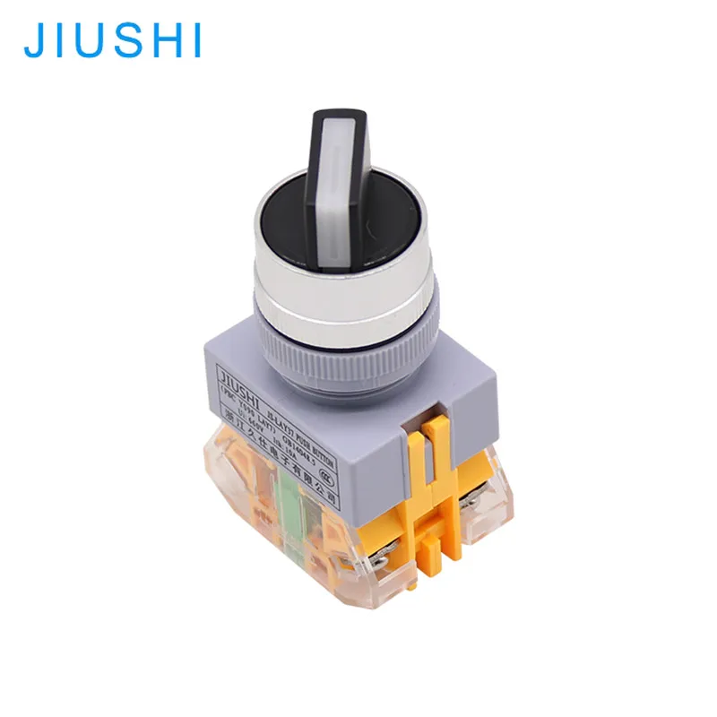 JIUSHI LAY37-11X2 22 мм кнопочный двухпозиционный переключатель (LAY37 /LAY7 /Y090 /PBC /NP4) - купить
