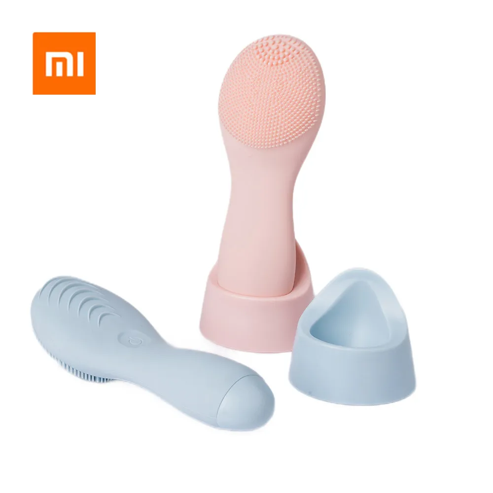 Xiaomi Mijia электрическая Очищающая Массажная щетка для лица Силиконовый Соник