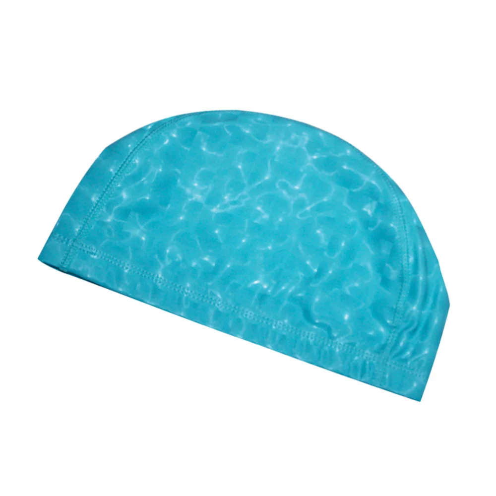 

Elastic Waterproof PU Swim Hat Protect Ears Breathable Sports Swimming Cap for Men Women(Yellow)