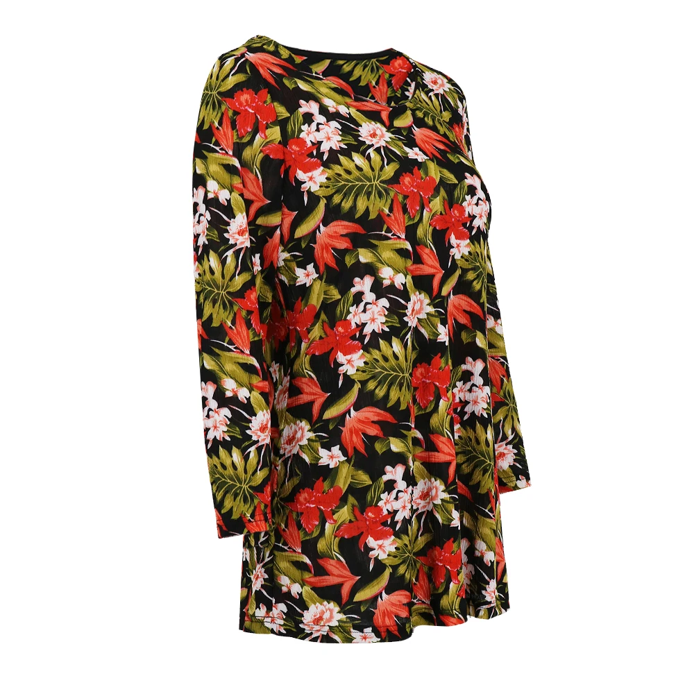 YTL женская футболка с круглым вырезом в сельском стиле повседневная размера плюс