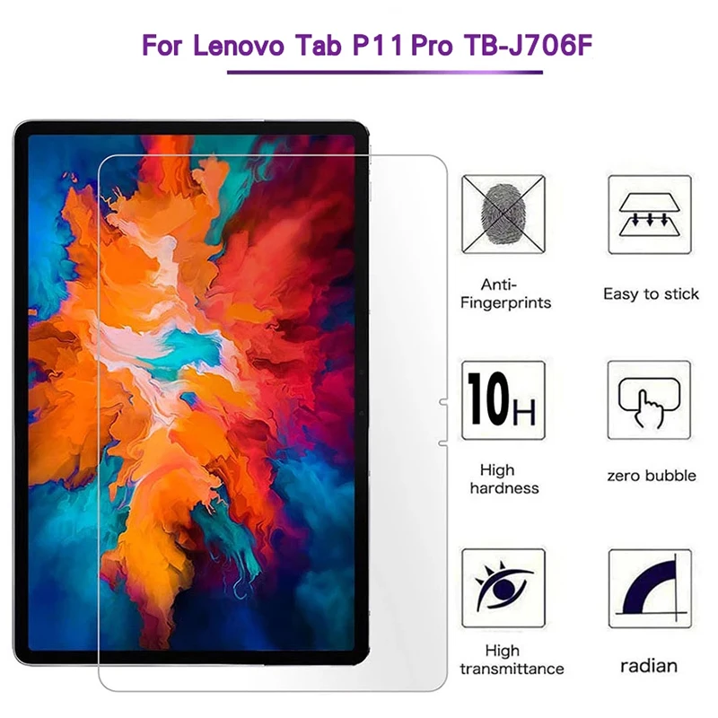 

9H Tempered Glass for Lenovo Tab P11 Pro 11.5 inch Screen Protector TB-J706F/N/L Tablet Protective Film for Xiaoxin Pro 11.5''