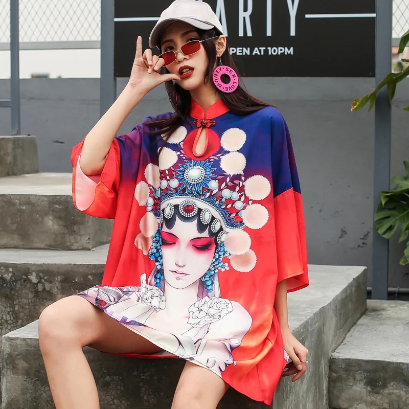 Cheongsam улучшенная версия платье Маленькая молодежная модель большой размер