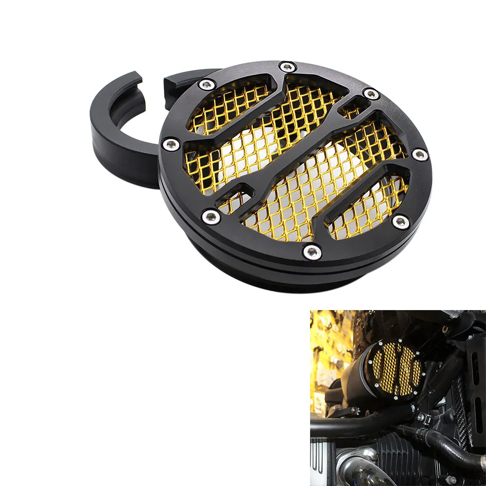 

Крышка воздухозаборника мотоцикла, часть воздухозаборного фильтра, черный алюминий для BMW R Nine T R9T 2013 14 2015 2016 2017 2018