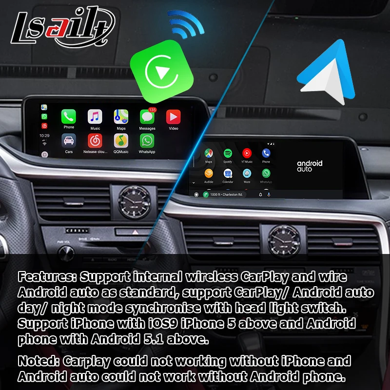 Android / Carplay Interface Box for Lexus RX 2016-2019 12.3 Video Interface with Remote Touch Control RX350 RX450h by Lsailt off road gps
