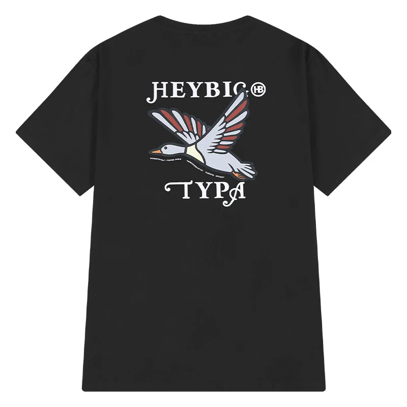 

Футболка мужская хлопковая в стиле ретро, с надписью «Cygnus Bird»