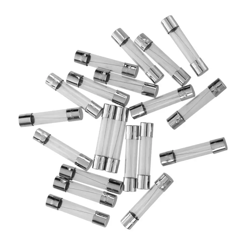 20 шт Быстрый плавкий предохранитель Стеклянная трубка 8A 8 ампер 250 в 6 мм x 30