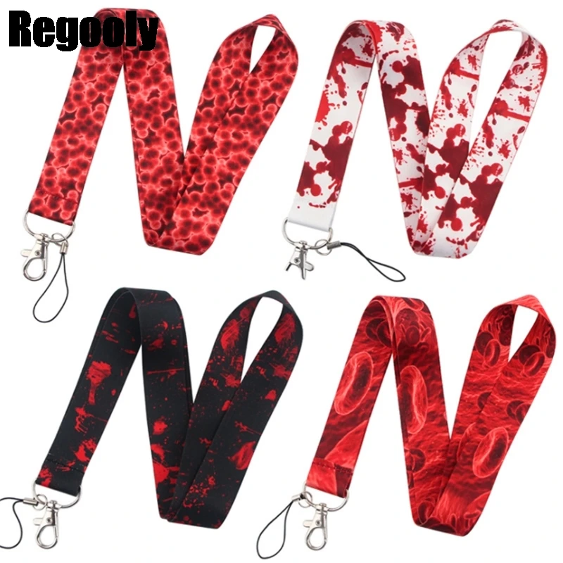 

Healthy bloods Medical Lanyard for Key Phone Cool Neck Strap Lanyard for Camera Whistle ID Badge Cute webbing ribbons Gift