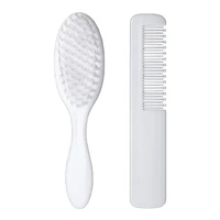 2pcsset soft newborn baby hair brush comb healthy infant baby toldder hair massage comb scalp brush fetal lichen removal new