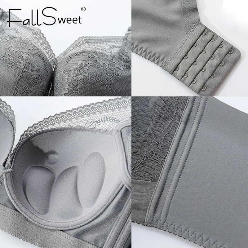 Женский бюстгальтер пуш ап FallSweet на косточках размера плюс сексуальное кружевное