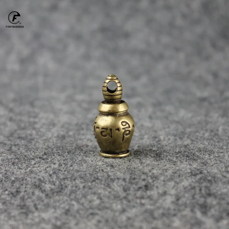 Твердая латунь шесть слов Тибетский Буддизм правда Водолей Чай Pet брелок