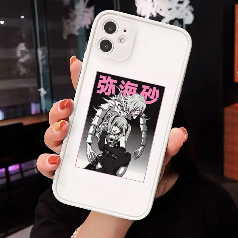 

rem and misa death note Phone Case Matte For iPhone 12 Mini 11 Pro XR XS Max 7 8 Plus X Hard PC Back Cover