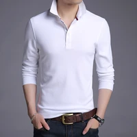 new polo shirt men cotton long sleeve spring autumn solid men polo shirt casual male slim mens clothing fashion new polo homme