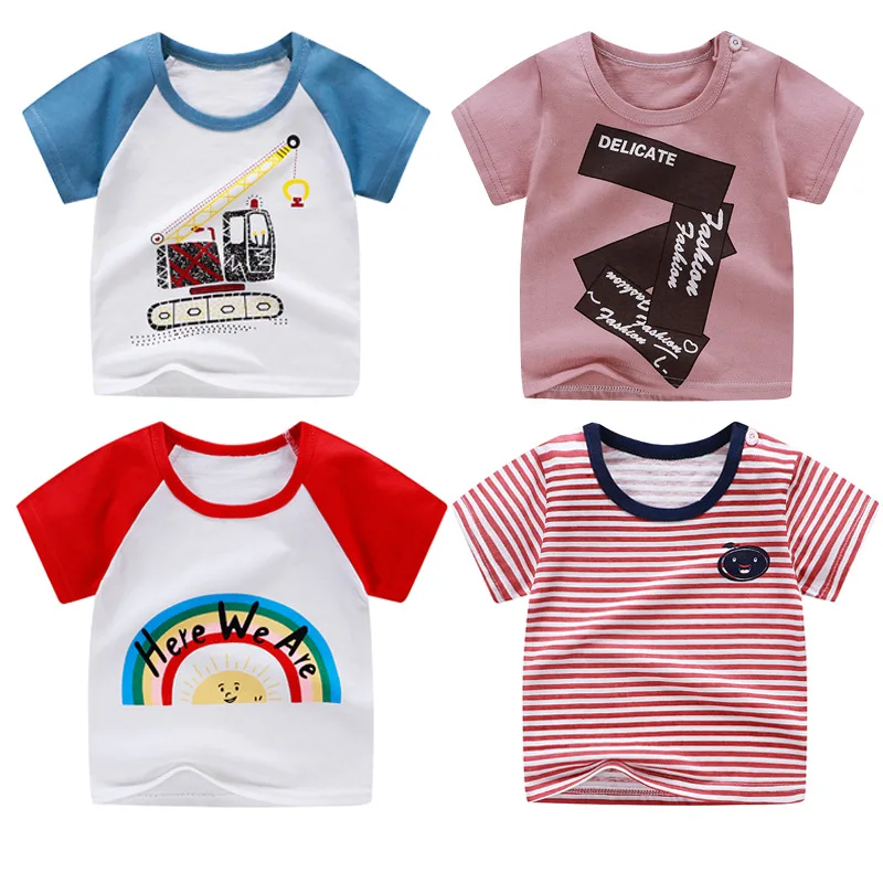 

Children Summer clothes Baby Boys Girls Clothes Children Cotton Cartoon T-Shirt Toddler Casual Costume Infant Kids Clothing Tops