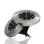 Солнечный Мощность похоронены светильник светодиодный подземные лампы Холодныйтеплый белый Водонепроницаемый газонная лампа на открытом воздухе Путь сад настил светильник