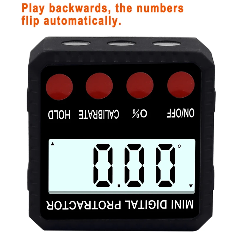 Zinc alloy mini digital inclinometer horizontal level angle ruler box protractor | Инструменты