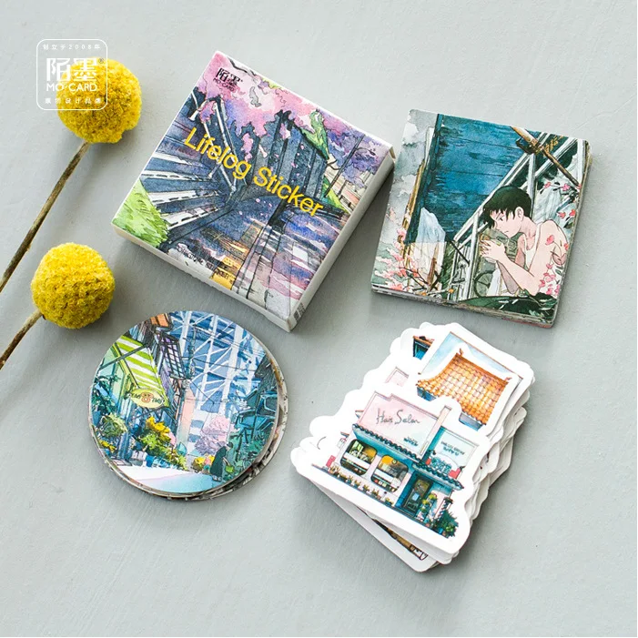 45 шт./лот креативный милый мини бумажный стикер для путешествий украшение сделай