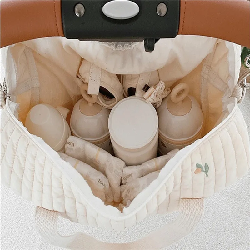 Zipper Embroidery Quilted Mommy Bag Handbag Baby Stroller Diaper Milk Bottle Finishing Mother And Mochila Bolsas Bolsos | Мать и ребенок
