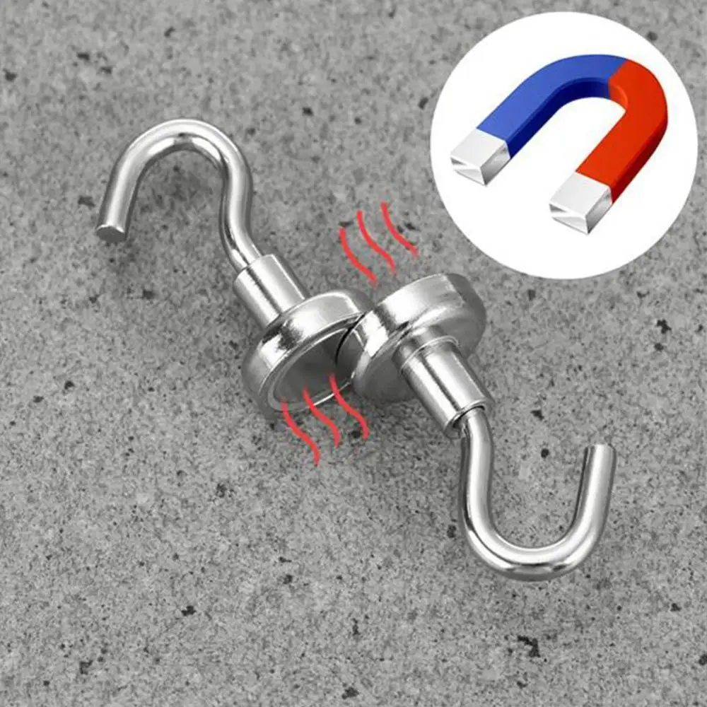 

8 Colour Magnetic Hook Strong Hook Magnet Bracket Wall Suction Tool Support Hook Multicolor Bracket Hardware Magnetic G9T2