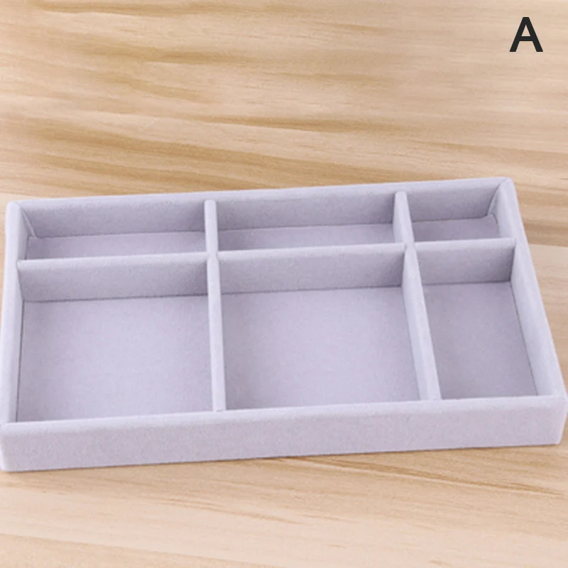 

5Styles Fashion Portable Velvet Jewelry Ring Jewelry Display Organizer Box Tray Holder Earring Jewelry Storage Case Showcase