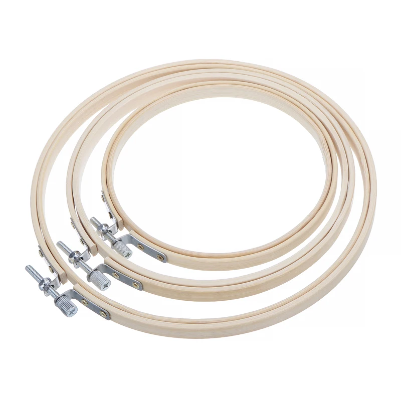 3 шт./компл. и бамбуковым корпусом Круг алмазный вышивка крестиком обруч кольцо