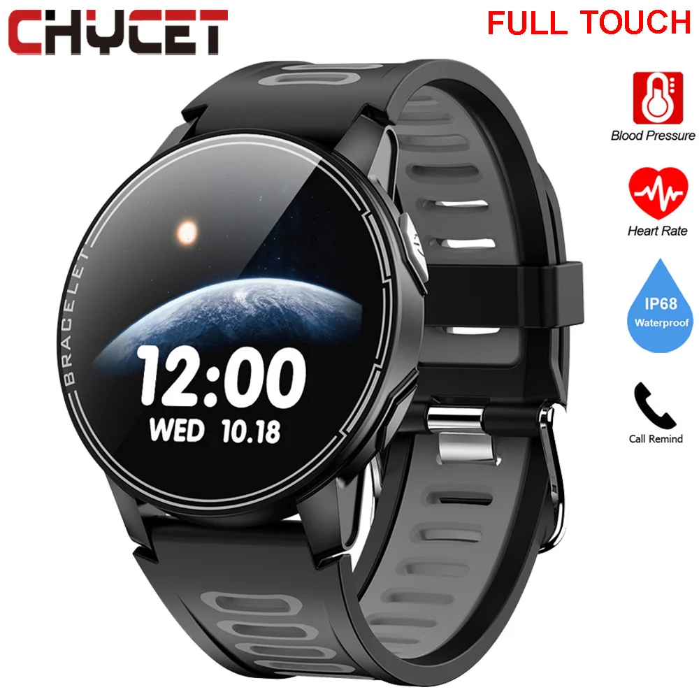 Умные часы с сенсорным экраном L6 IP68 Водонепроницаемые умные пульсометром