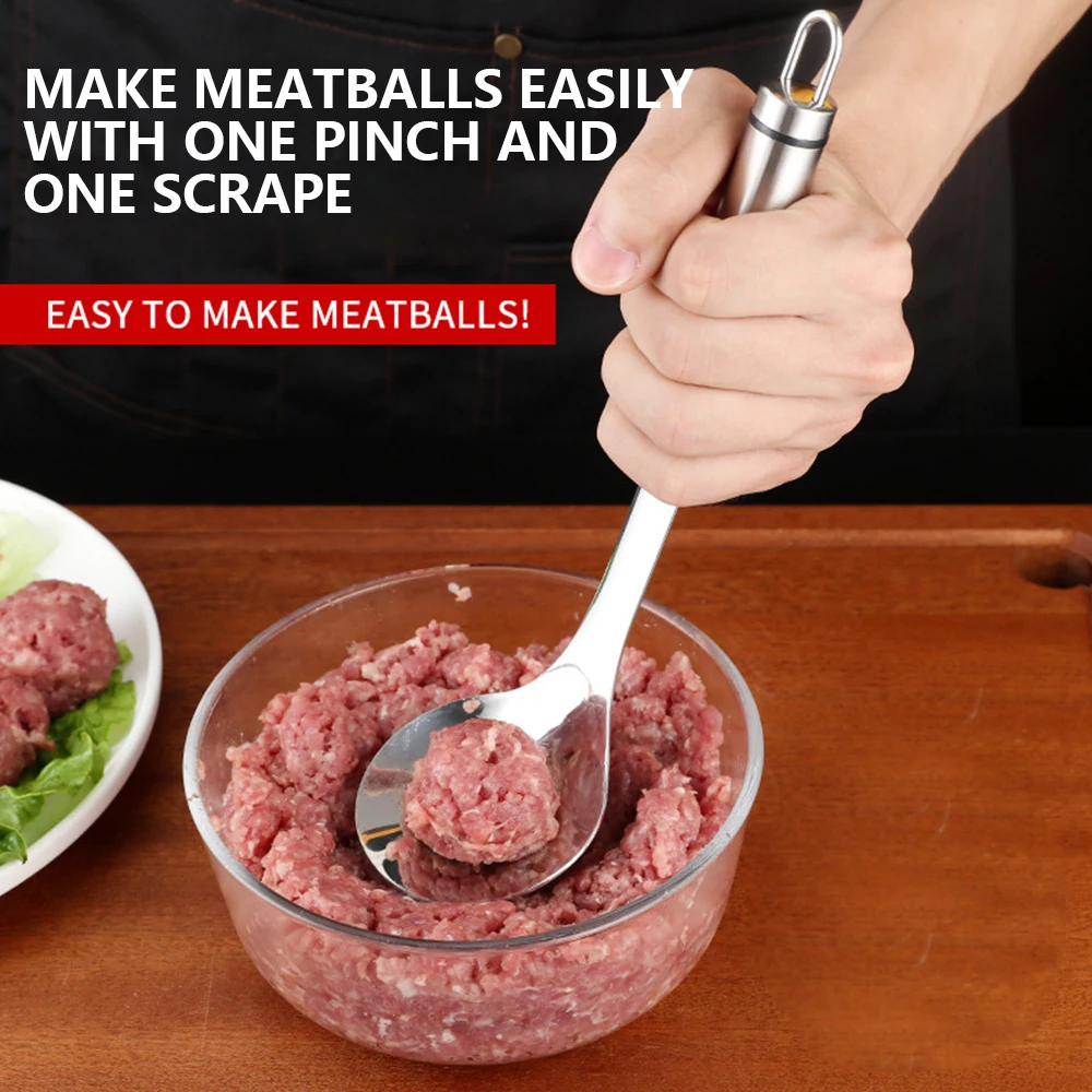 

Meatball Maker Spoon Stainless Steel Non-Stick Creative Meatball Maker Cooking Tools Kitchen Gadgets And Accessories
