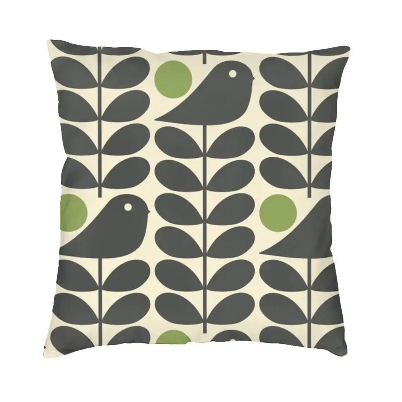 

Luxury Orla Kiely Dark Color Cushion Covers Polyester Scandinavian Flower Scandi Retro Pillow Case Square Pillowcase Decoration