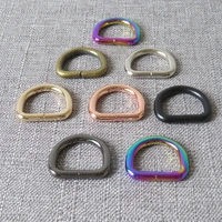 10 pcs 20mm metal d ring webbing belt buckle bag cat dog collar leash harness sewing accessories purse straps strong hardware