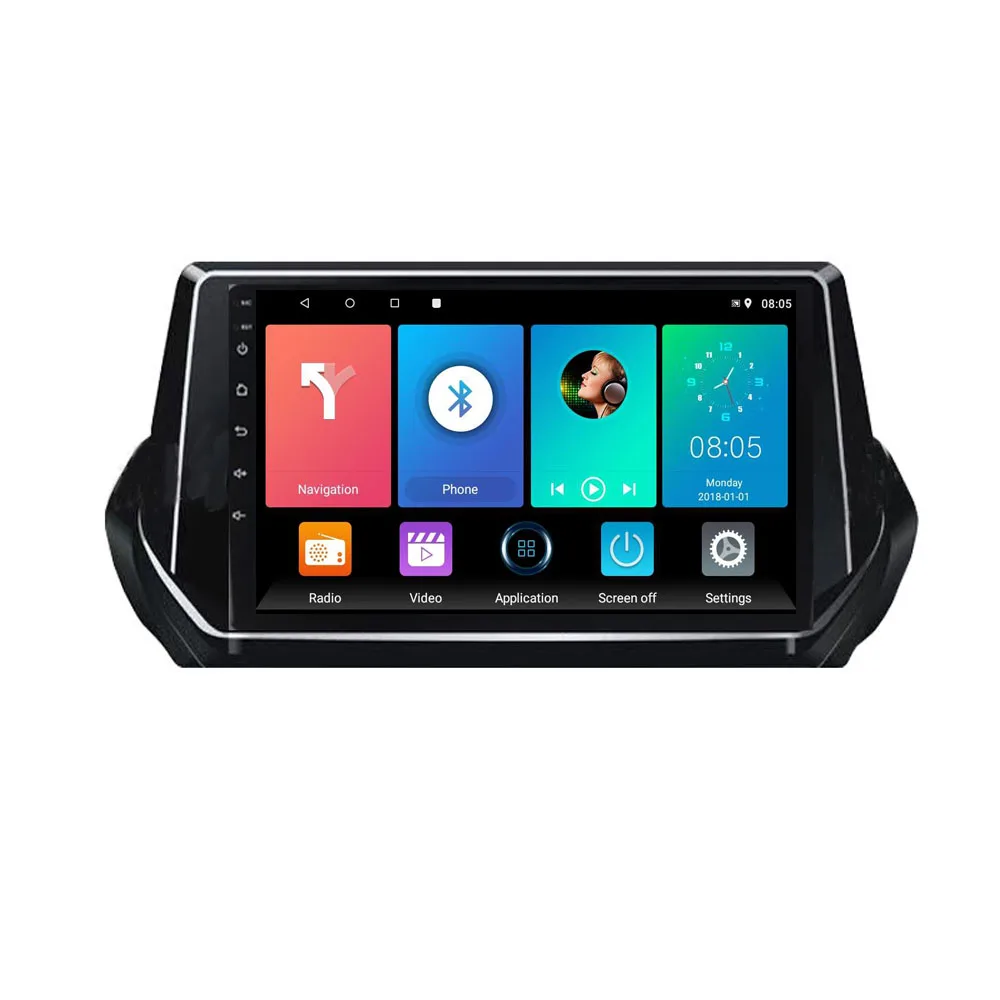 

Eastereggs head unit 2 Din Car Radio For Peugeot 2008 208 2019 - 2020 GPS Navigation Head unit Android WIFI FM
