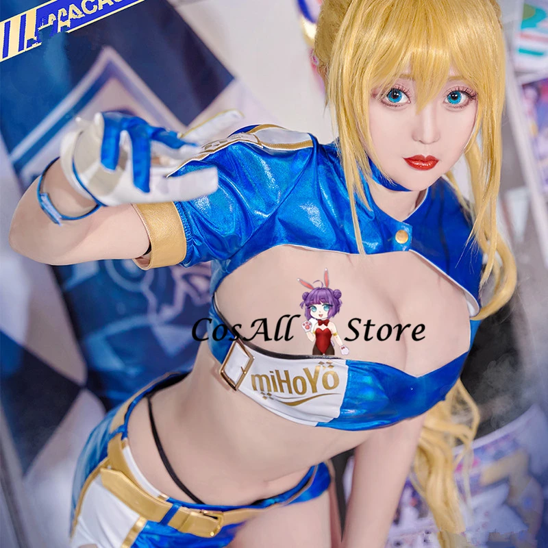 

{CosAll}Honkai Impact 3rd Cosplay Rita Rossweisse Durandal Cosplay Costume Racing Suit Summer shorts