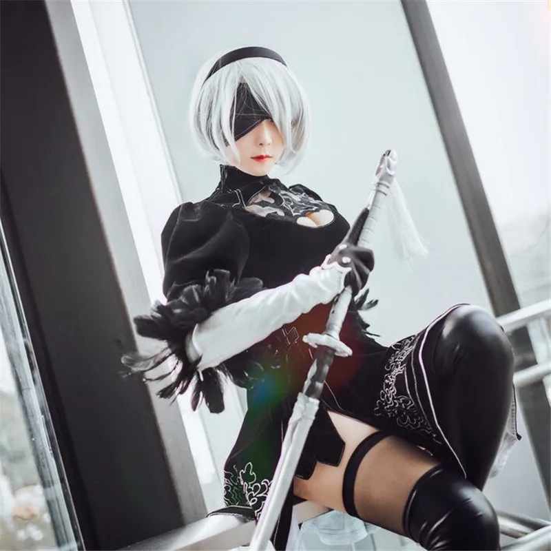 Игра NieR: Automata jorha № 2 Тип B парик косплей 9 S головные уборы 2B 9S синтетический волос
