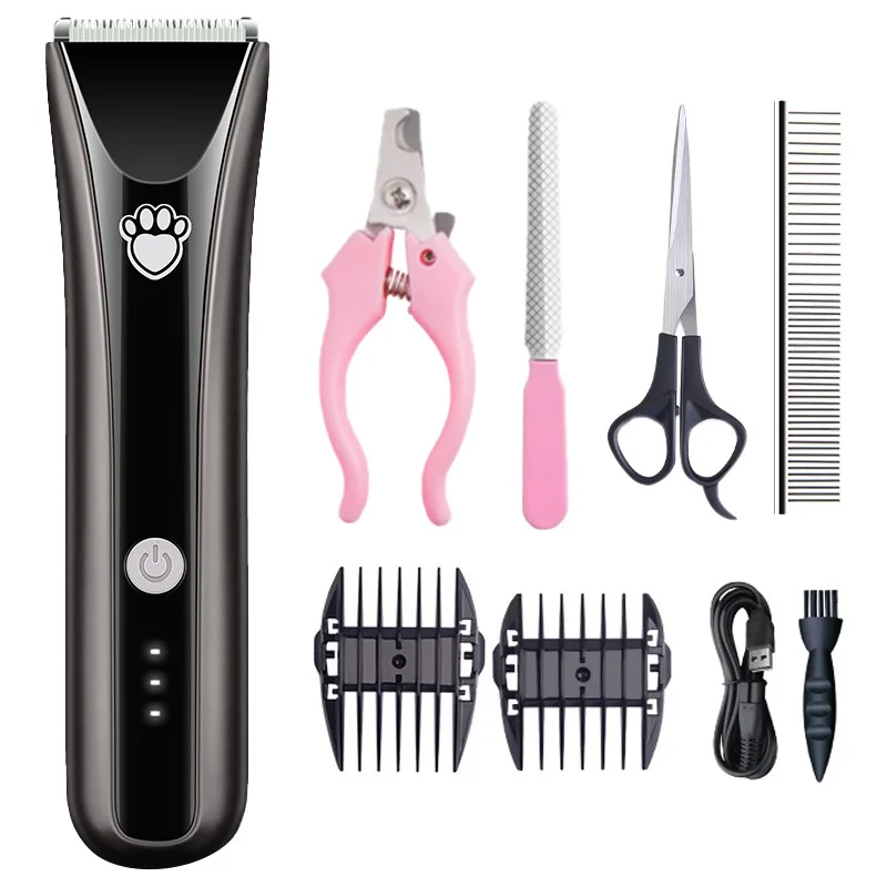 

Pet Clipper Dog Hair Clipper For Dogs Reachageable Trimmer Haircut Cat Hair Cutting Remover Machine Grooming Kit
