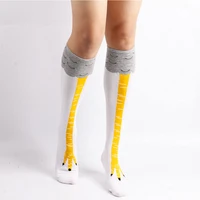 chicken paw leg socks womens stocking ladies girls long socks cotton funny kawaii cute cartoon thigh high over above knee socks