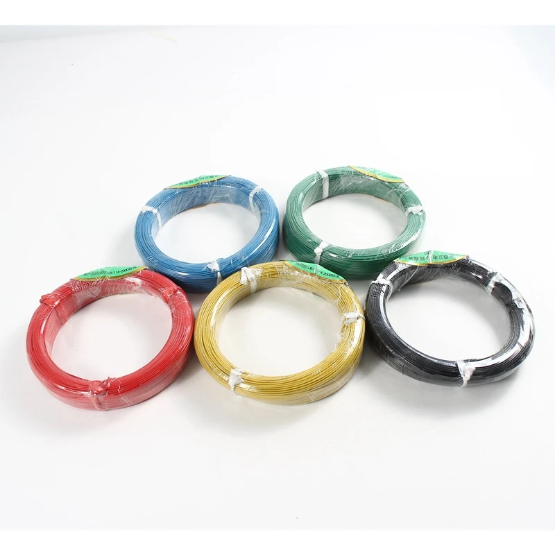 Термостойкий провод 11AWG 4 мм² изоляционный устойчивый кабель из ПТФЭ оловянный