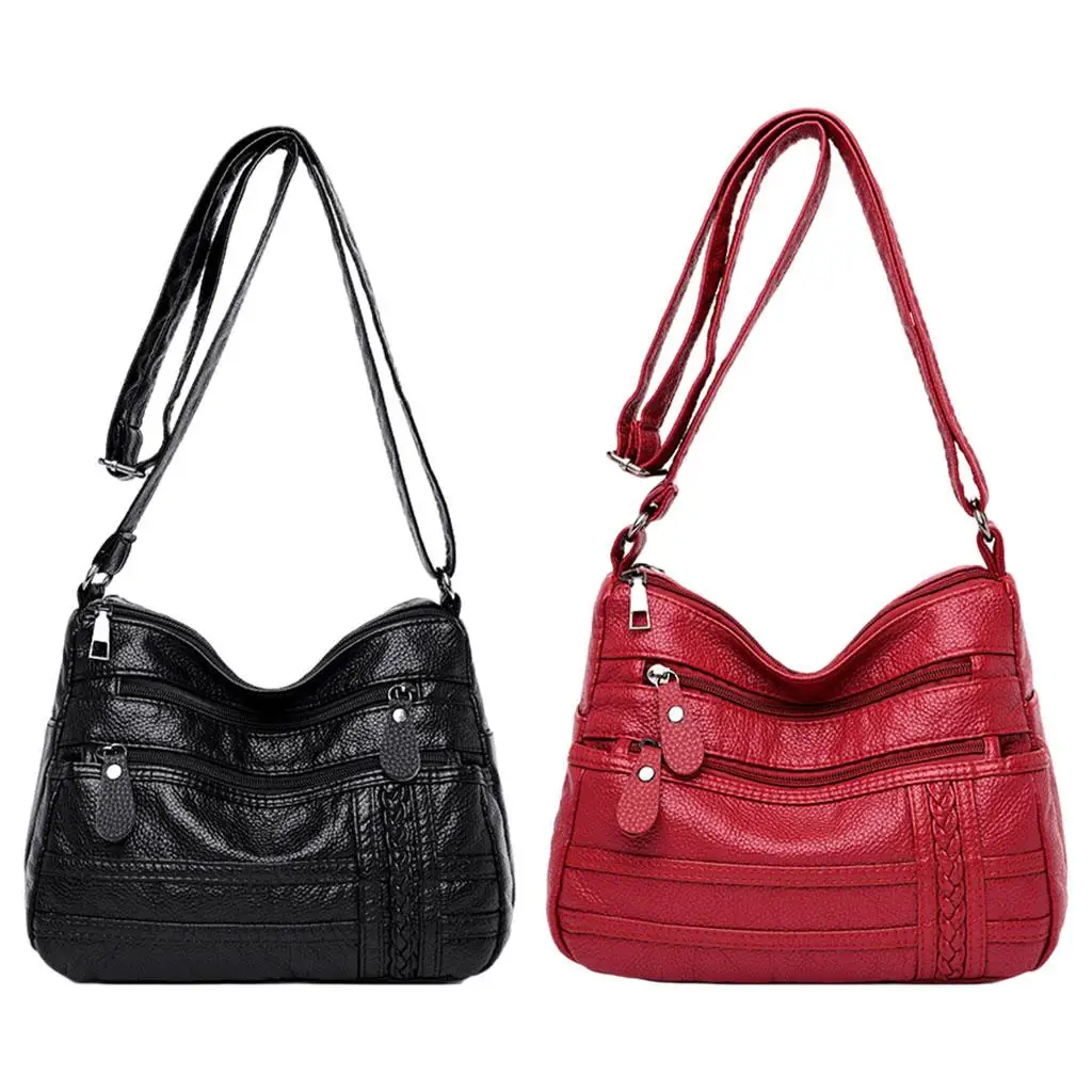 

Fashion Crossbody Messenger Bag for Women, Soft PU Leather Handbag Multi-Pockets Shoulder Purse Ladies Gift