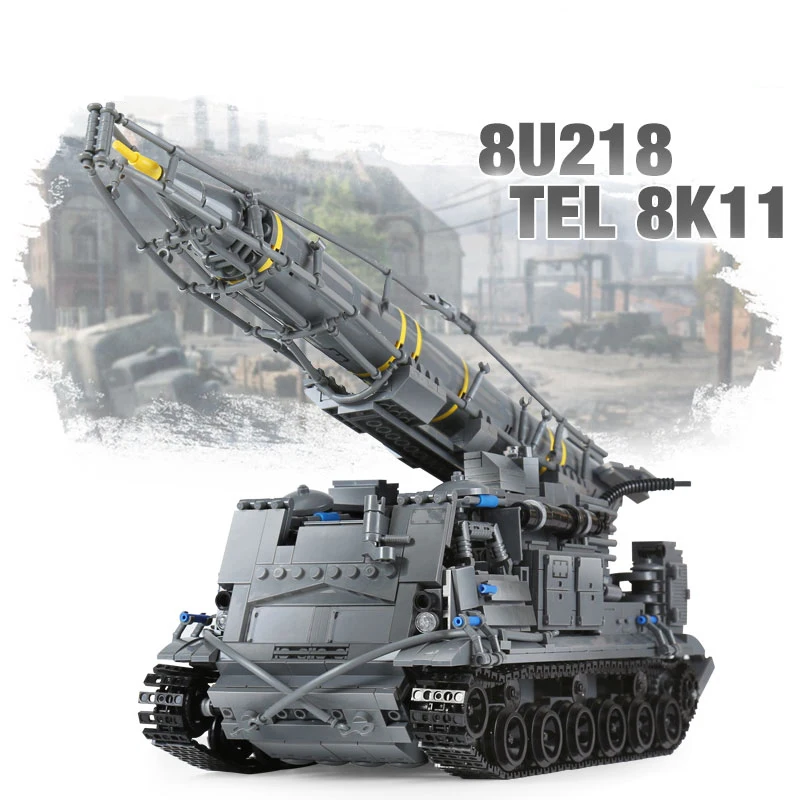 8U218 тел 8K11 танк с ракетами Военный автомобиль миньфиги армейские фигурки оружие
