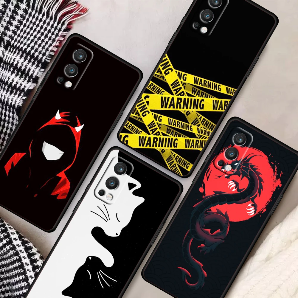 

Japanese fantasy art For OnePlus Nord 2 CE N10 9Pro 8Pro 8T 7T 7 6T 6 5T 5G Silicone Shell Black Phone Case Cover