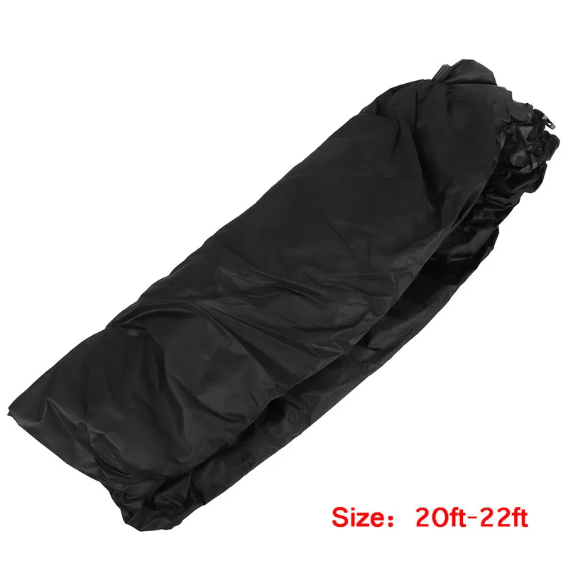 

600D 14-22ft Heavy Duty Trailerable Boat Cover Waterproof Anti-UV Ship Boat Awning Fishing Ski Speedboats Boat Cover Accessory