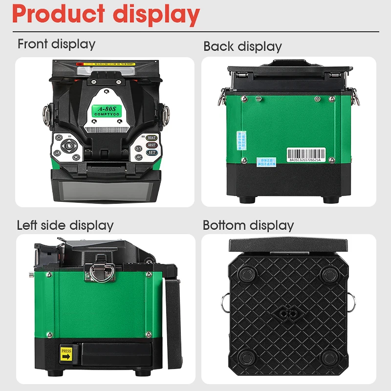 Зеленая автоматическая сварочная машина для оптоволокна|optical fiber fusion splicer|fusion