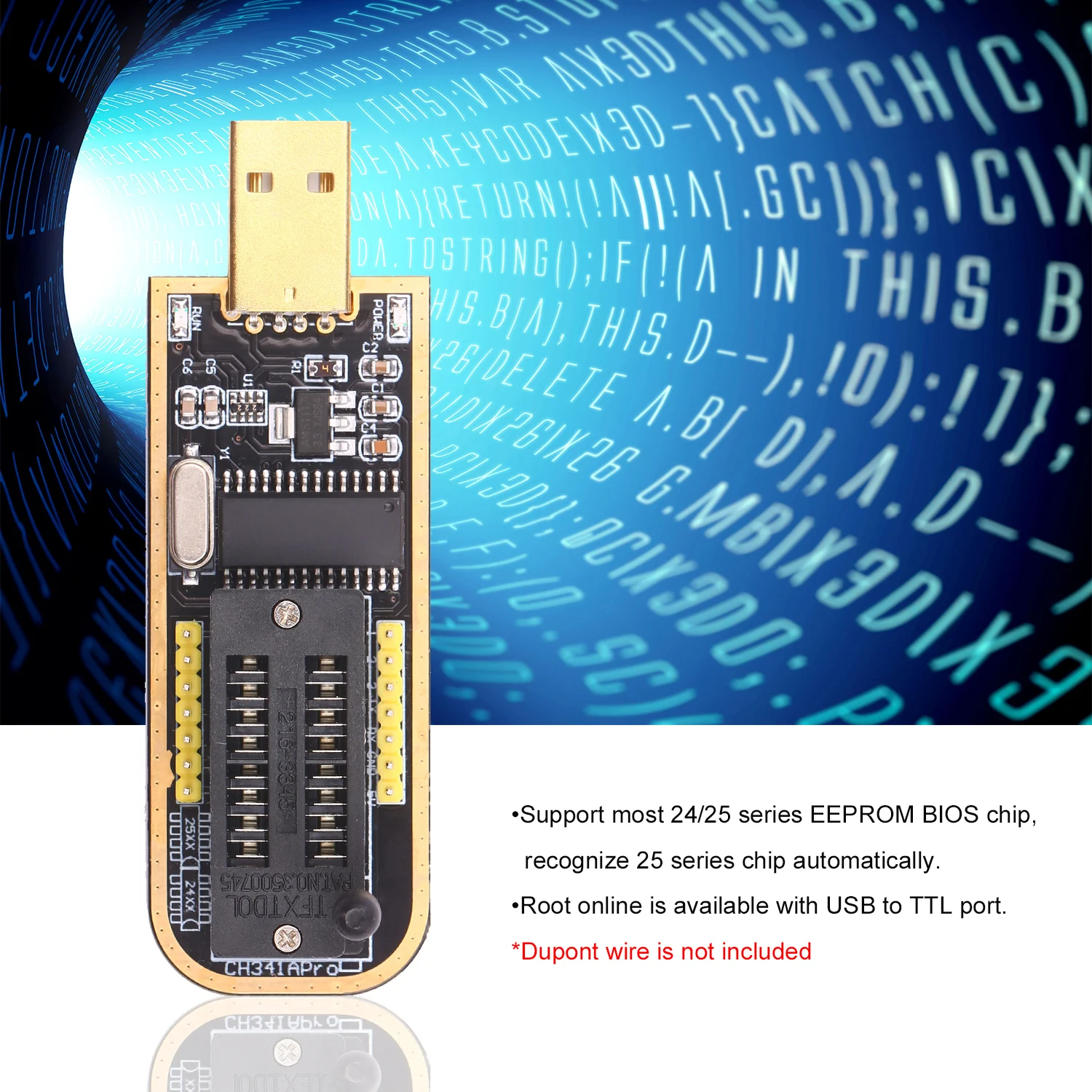 USB программатор CH341A EEPROM программируемая логическая схема с зажимом SOP8 подходит