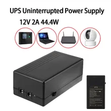 12V 2A 44.4W Security Standby Power Supply UPS Uninterrupted Backup Power Supply Mini Battery For Camera Router