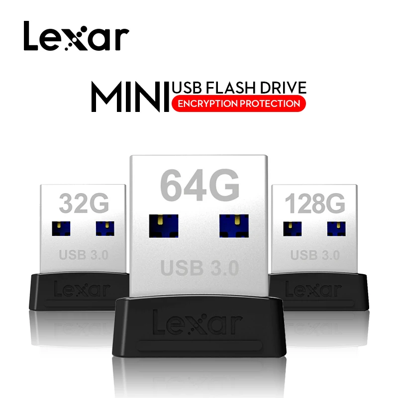 Lexar JumpDrive S47 UBS 3,0 флэш-накопитель 32 Гб 64 Гб 128 ГБ USB 3,0 высокоскоростной Мини Авто USB флэш-накопитель