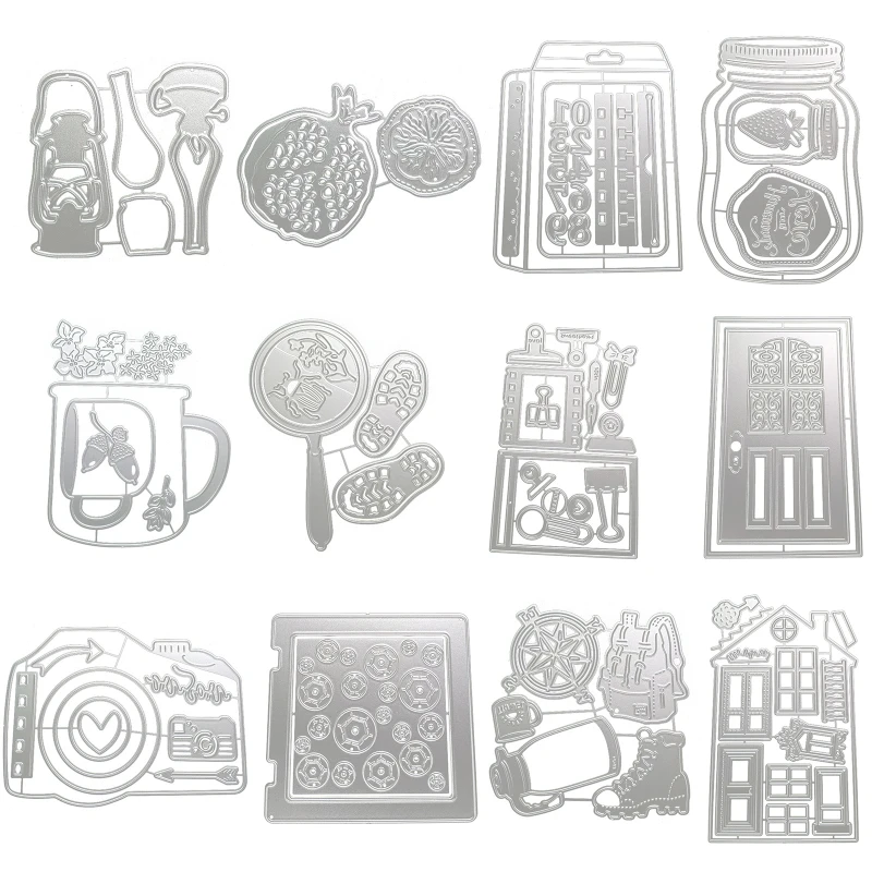 

Металлические Вырубные штампы для камеры, фотоальбом, бумажная карта, шаблон, форма, тиснение, крафтовое украшение