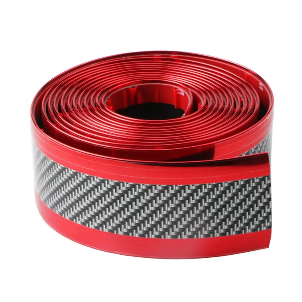 

Car Bumper Stickers Anti-collision Strip Carbon Fiber Body Crash Anti Scratch Protective Strip DIY Parts Exterior Accessories